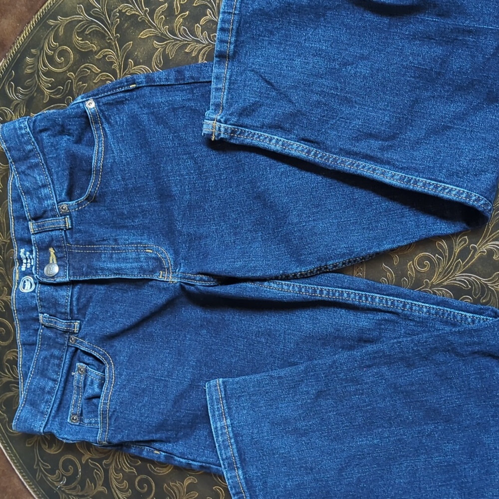 Boys Wonder Nation Jeans Size 10H Straight Fit Dark Wash
